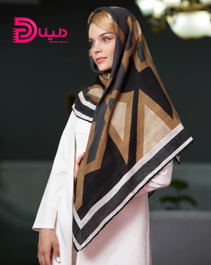 روسری هندسی پاییزه