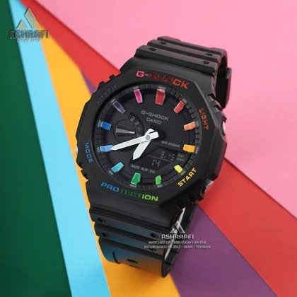 ساعت جی شاک G-Shock GA-2100 Rainbow