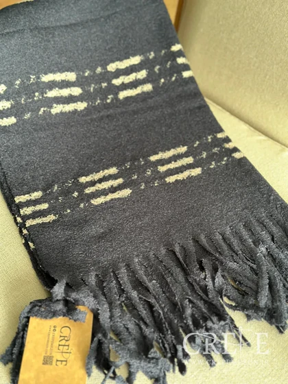 شال موهر حوله ای خط‌دار