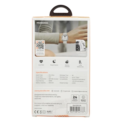 ساعت هوشمند ویجر پرودو مدل PD-LFST011