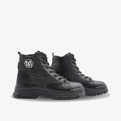 کفش نیم بوت کاپشنی زنانه مدل sneaker - 0110