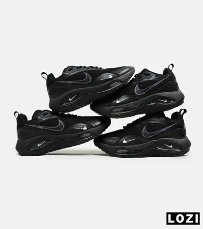 کفش کتانی مردانه و زنانه مشکی Nike air zoom max
