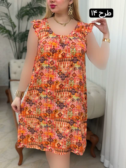 پیراهن نخی فرشته 3724