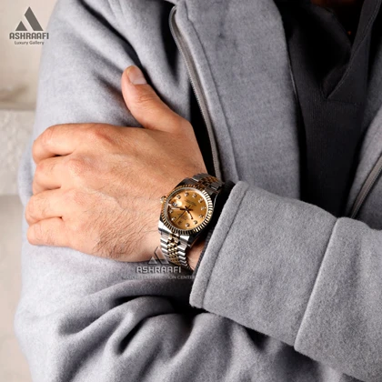 ساعت رولکس صفحه طلایی Rolex Datejust 10
