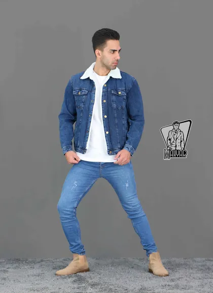 کاپشن جین آبی تیره DENIM