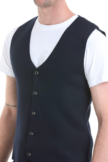 ژاکت کش باف پشمی مردانه hatemoglu