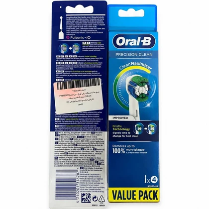 سری یدک مسواک برقی اورال-بی Oral-B مدل Precision Clean بسته 4 عددی