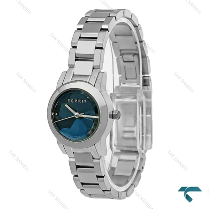 ساعت اسپریت زنانه نقره ای صفحه آبی Esprit-8216-L