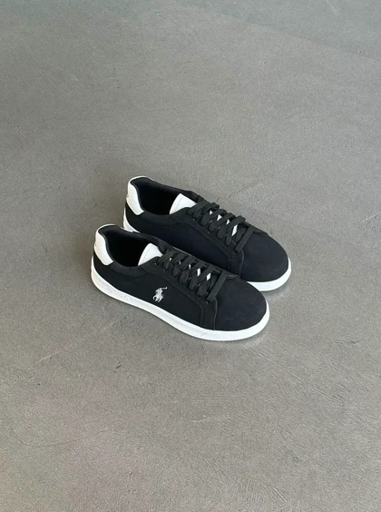 کتانی مشکی مخمل POLO