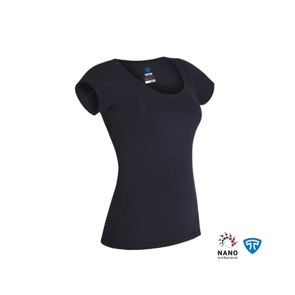 تیشرت نانو آنتی باکتریال ضدتعریق زنانه مشکی