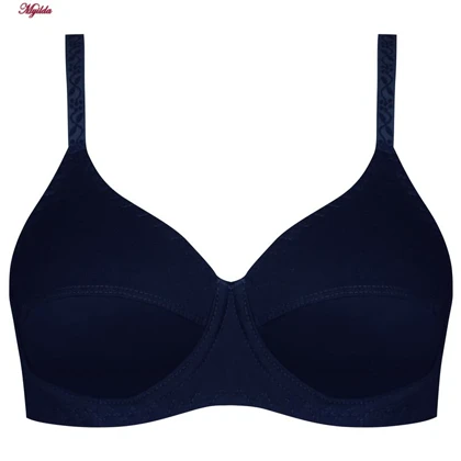 سوتین زنانه فنردار سرمه ای کد 5044