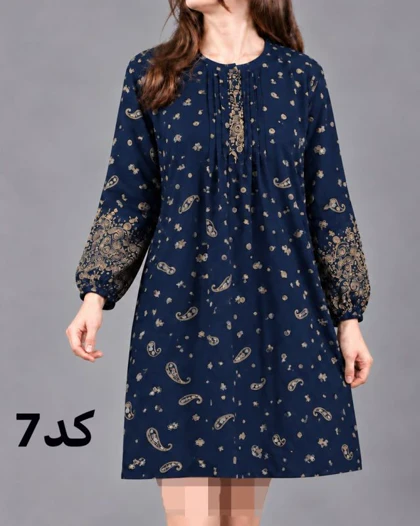 تونیک زنانه طرح اندونزی سایزبزرگ 7630