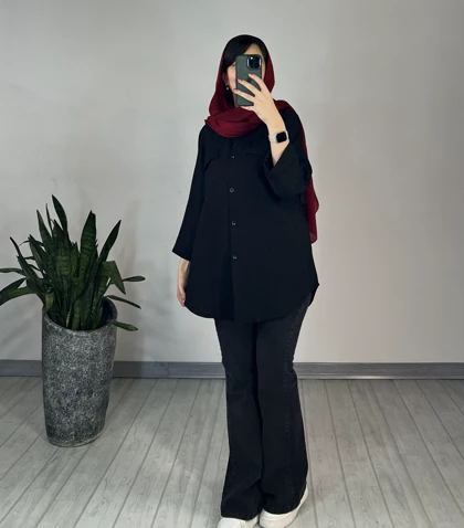 مانتو دکمه دار برکه 1