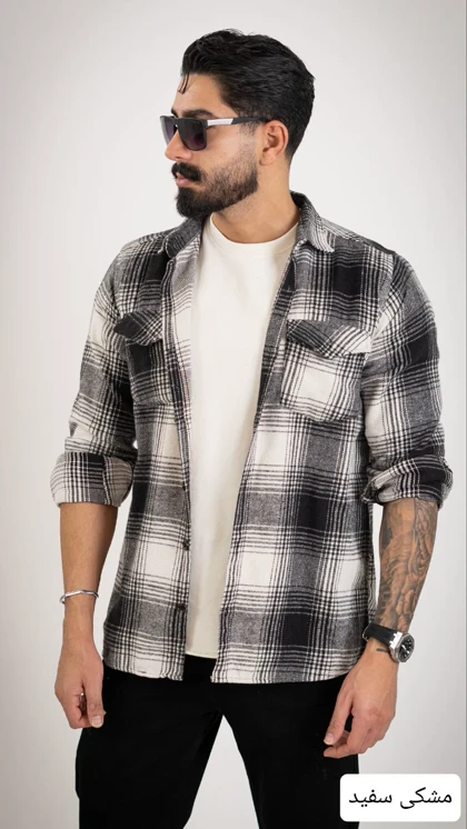 پیراهن مردانه پشمی کیارش_کد4639