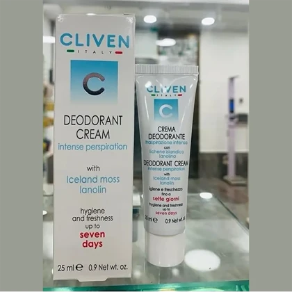 کرم دئودورانت و ضد تعریق کلیون Cliven اصل مدل Seven Days حجم 25ml