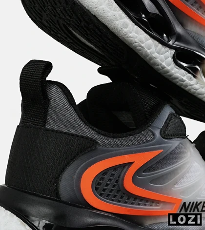 کفش کتانی مردانه و زنانه طوسی مشکی نارنجی NIKE AirMax Advantage مدل 7407