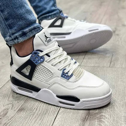 کتانی نایک جردن 4 رنگ سفید مشکی مردانه کد 279800