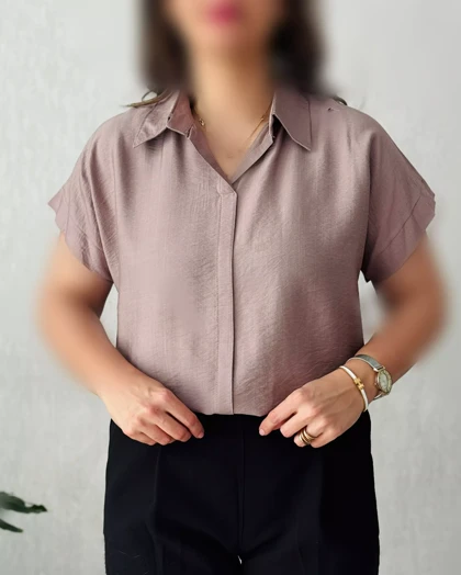 شومیز آستین کوتاه ملورین
