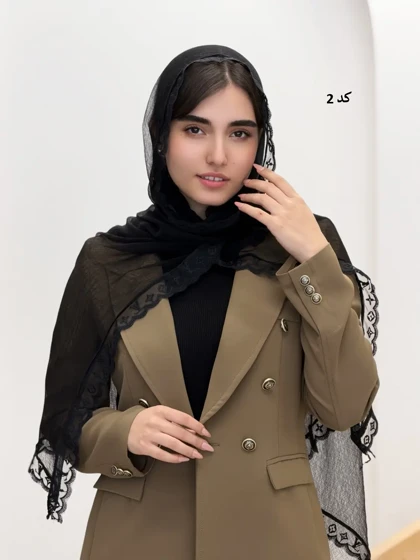 6504-شال حریر دلوین