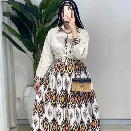 بلوز و دامن مدل اقاقیا