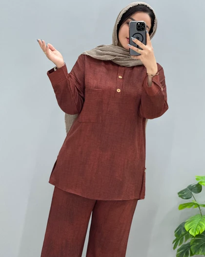 تونیک و شلوار طرح‌دار شانتون