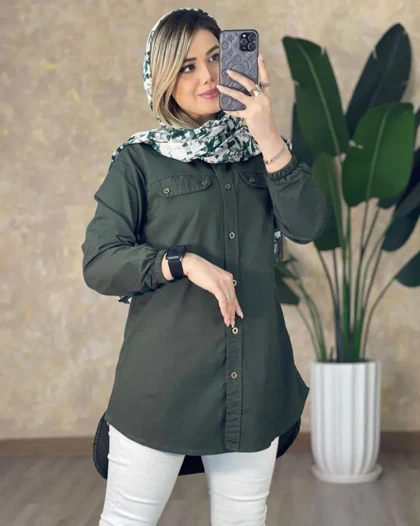 مانتو بغل زیپ