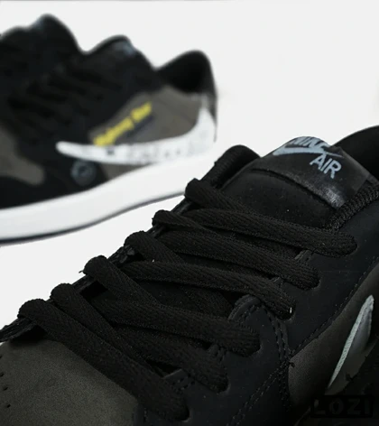 کفش کتانی مردانه و زنانه مشکی طوسی سفید NIKE travis scott مدل 6635