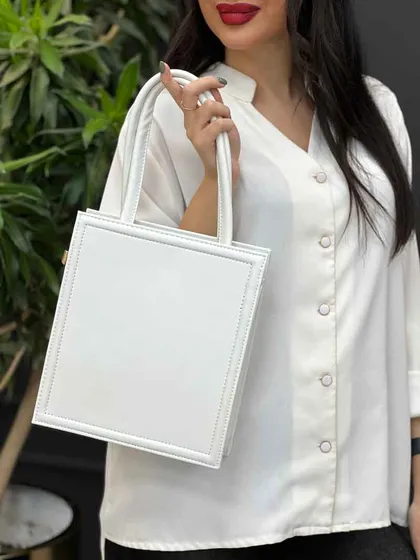 کیف مکعبی دسته دار ساده