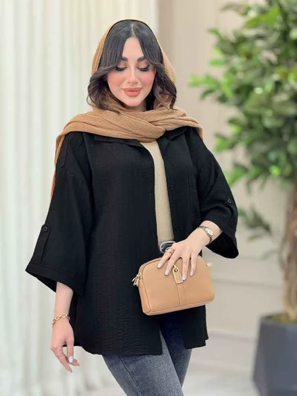 شومیز آستین پاگن ثمین