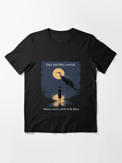 تیشرت انیمه The Boy and the Heron پسرک و مرغ ماهی‌خوار The Boy and the Heron کد 188962