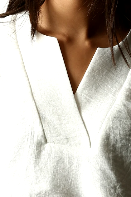 تاپ باکسی یقه دار زنانه