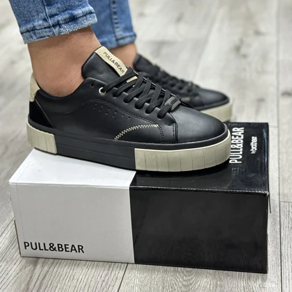 کفش مردانه مدل پول اند بیر pull&bear رنگ مشکی