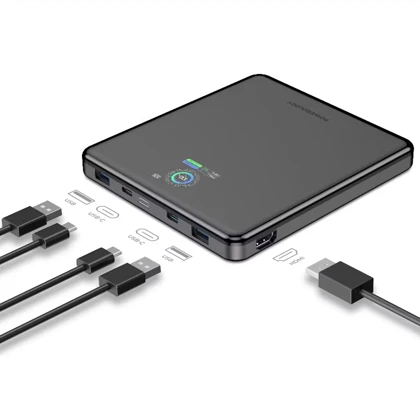 پاور بانک 20000 و هاب HDMI پاورولوژی Powerology اصل مدل PPBCHA89BK