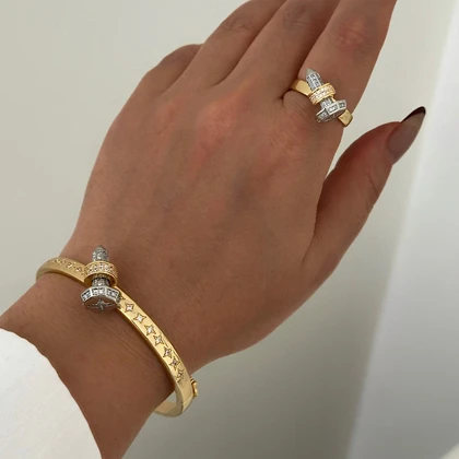 نیم ست دستبند انگشتر روبرتو کوین کد 760