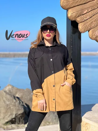 مانتو ترکیبی سه جیب
