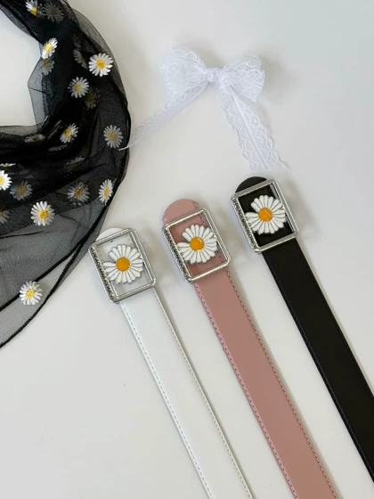 1721- کمربند 3/5 سانت بابونه