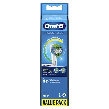 سری یدک مسواک برقی اورال-بی Oral-B مدل Precision Clean بسته 4 عددی