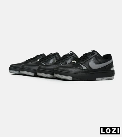 کفش کتانی بزرگ پا مشکی طوسی Nike Gama Force Sail مدل 6733