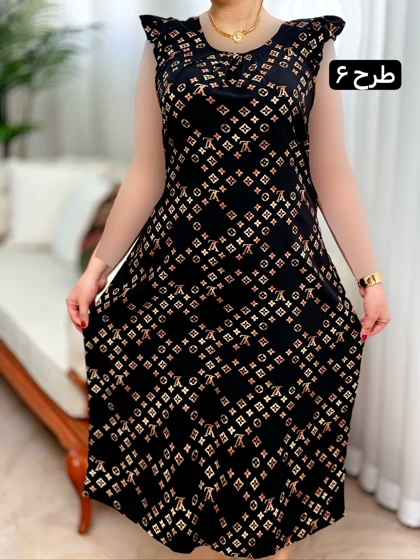 پیراهن نخی آیسل 2097