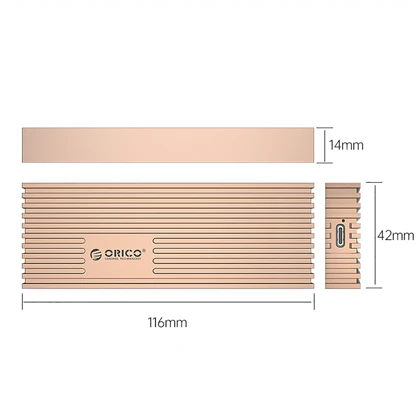 باکس هارد اس اس دی M.2 NVMe اوریکو M233C3-G4-GY-BP
