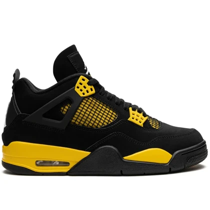 کتانی نایک جردن4 مشکی زرد مستر کوالیتی Nike Air Jordan4 Retro Thunder 2023 sneakers