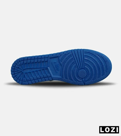 کفش کتانی ساق‌دار مردانه و زنانه مشکی سفید آبی NIKE jordan 1 مدل 7695