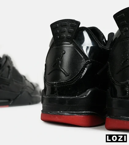 کتانی ساق‌دار زنانه و مردانه مشکی Nike air jordan 4