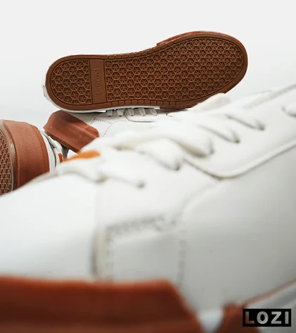 کفش اسنیکرزمردانه سفید آجری PULL& BEAR