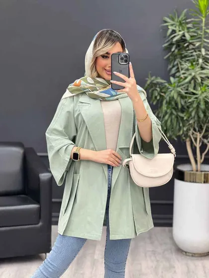 مانتو لینن جیب پاگن