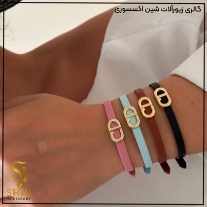 دستبند چرمی زنانه کد dzch08