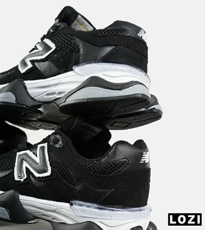 کفش کتانی مردانه و زنانه مشکی سفید NEW BALANCE 9060 مدل 7203