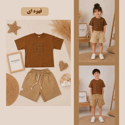 ست تیشرت و شلوارک پاگو کاکتوس