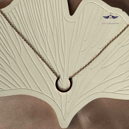 گردنبند نیم دایره رزگلد