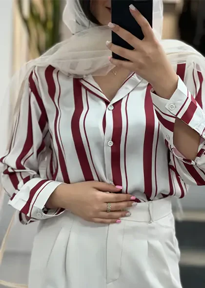 شومیز راه راه کد 4039